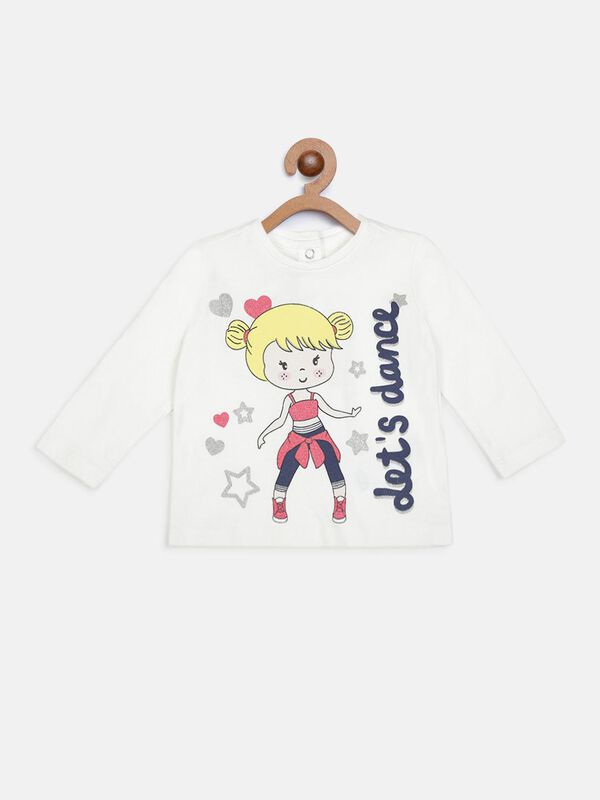 Knitted T-Shirt With Print image number 0